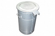Round waste bin galvanized 30 l - 171o