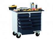 Mobile Tool Table FLEX with 10 Drawers - 102